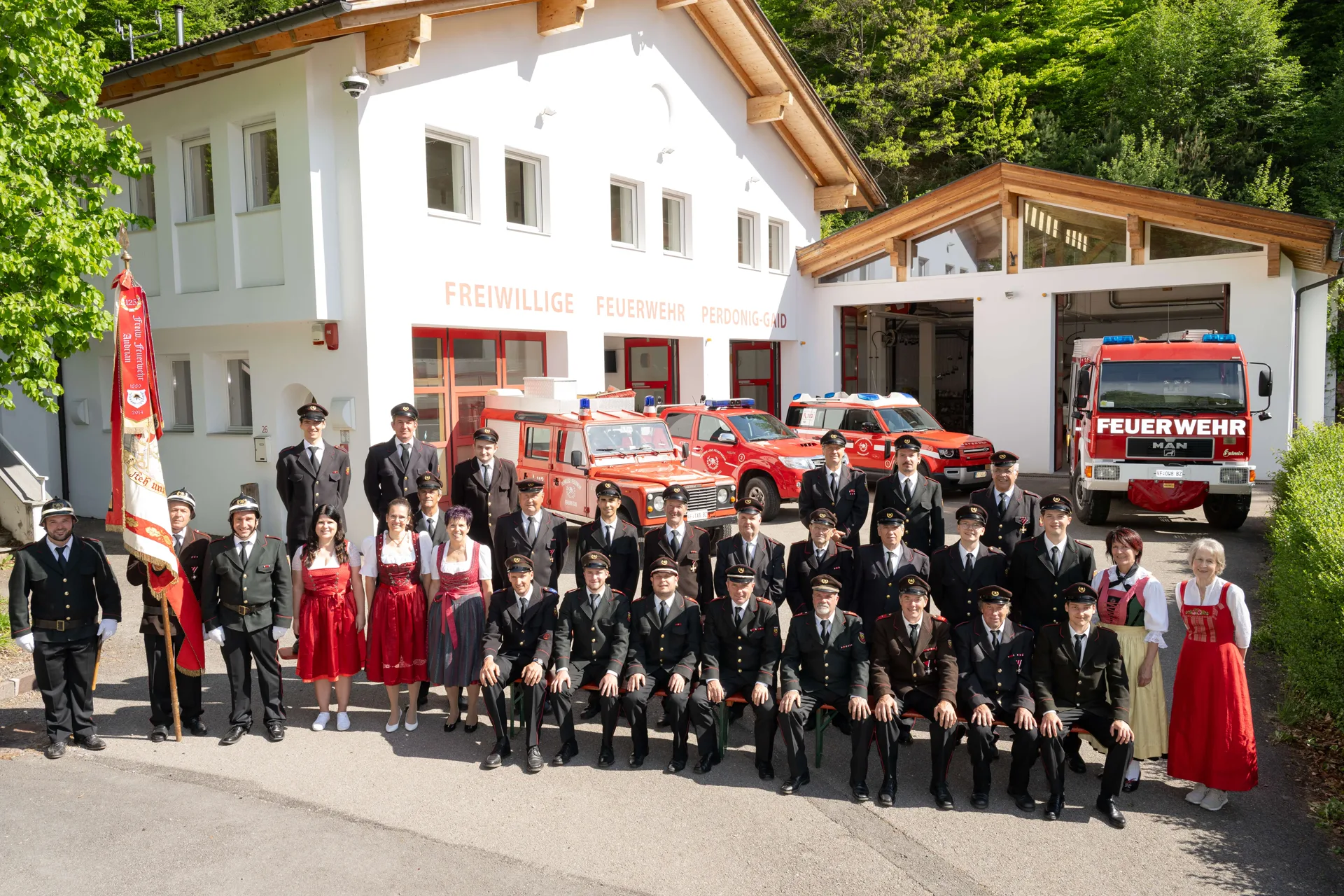Mannschaft der Freiwilligen Feuerwehr Perdonig/Gaid