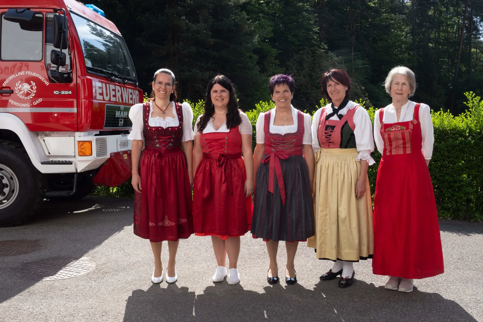 Patinnen der Freiwilligen Feuerwehr Perdonig/Gaid